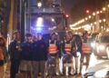 Archivo - Fuerzas de seguridad vigilan un cruce de caminos durante una manifestación para exigir mejores servicios públicos en el centro de Rabat, MarruecosEuropa Press/Contacto/Huo Jing