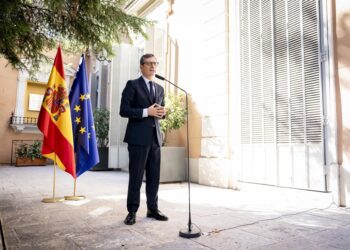 El ministro de Presidencia, Justicia y Relaciones con las Cortes, Félix Bolaños, durante el acto de firma de un convenio marco entre el ministerio de la Presidencia y la ONCE, a 10 de octubre de 2025, en Madrid (España).A. Pérez Meca - Europa Press