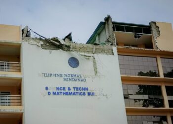 Un edificio dañado por un terremoto en el sur de Filipinas.Europa Press/Contacto/The Torch Mindanao