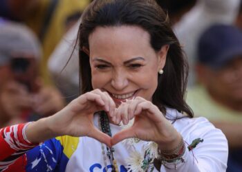 Archivo - La dirigente opositora venezolana María Corina Machado durante una protesta en CaracasJesus Vargas/dpa - Archivo