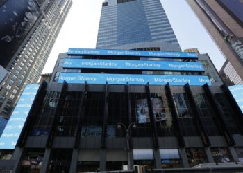 Archivo - Logo de Morgan Stanley en Nueva York (Estados Unidos).MORGAN STANLEY - Archivo