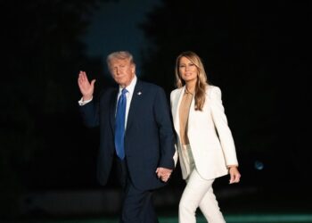 El presidente de Estados Unidos, Donald Trump, junto a su esposa, Melania TrumpEuropa Press/Contacto/Andrew Leyden