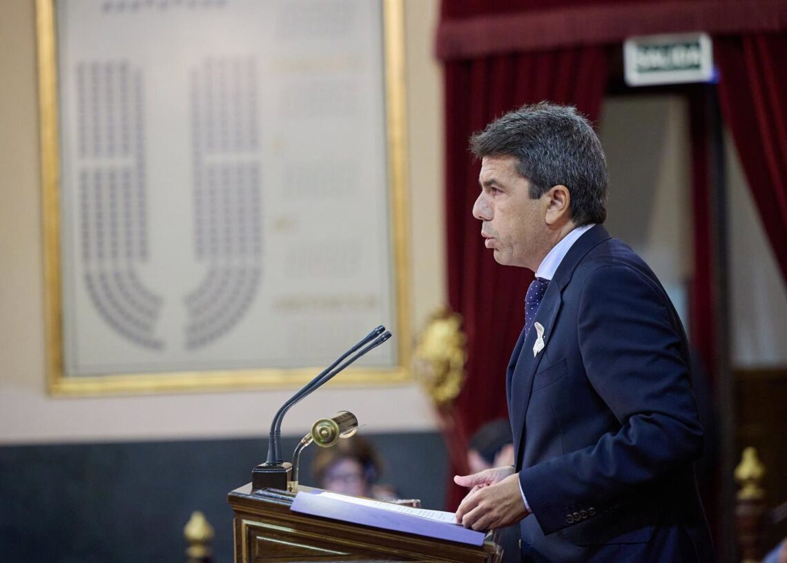 Archivo - El 'president' de la Generalitat valenciana, Carlos Mazón, en una imagen de archivoJesús Hellín - Europa Press - Archivo