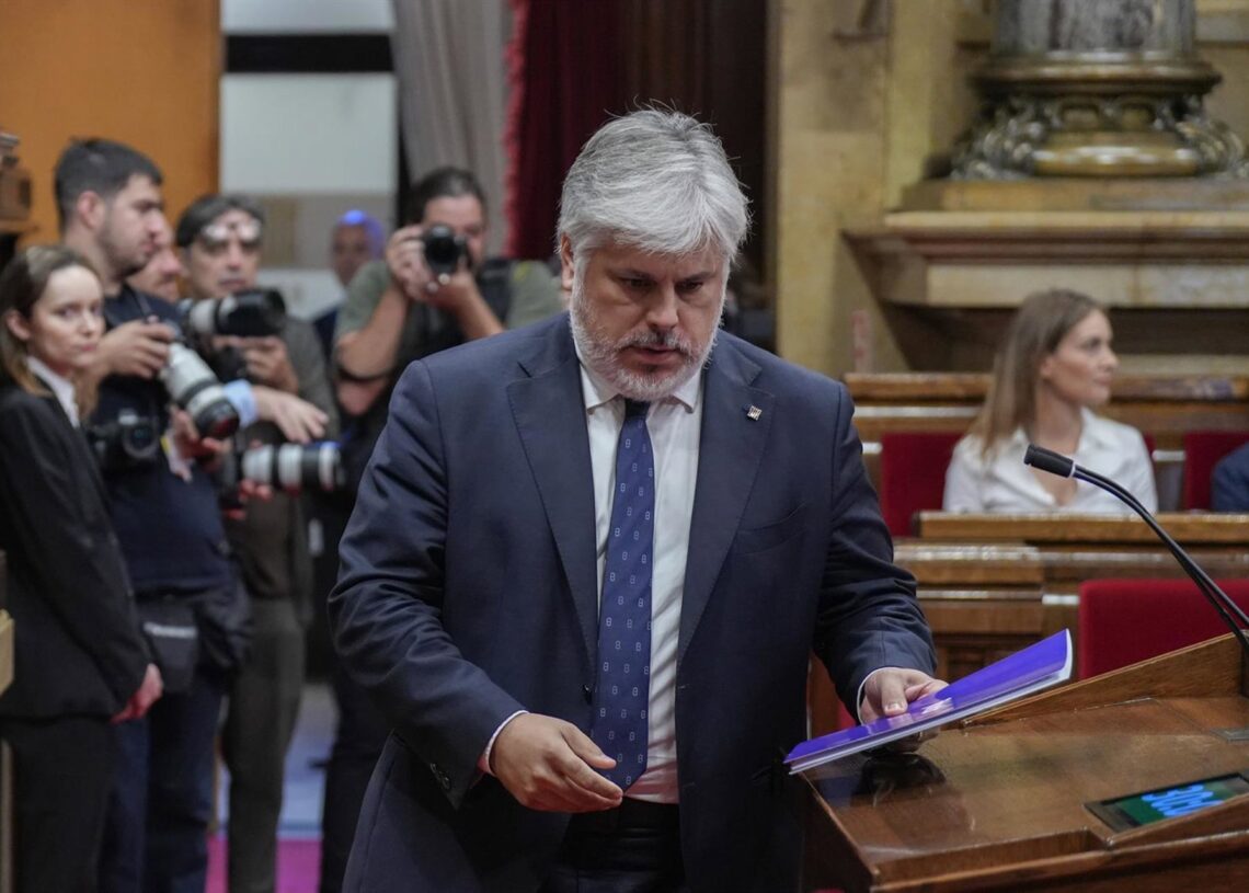 El líder de Junts en el Parlament, Albert BatetDavid Zorrakino - Europa Press