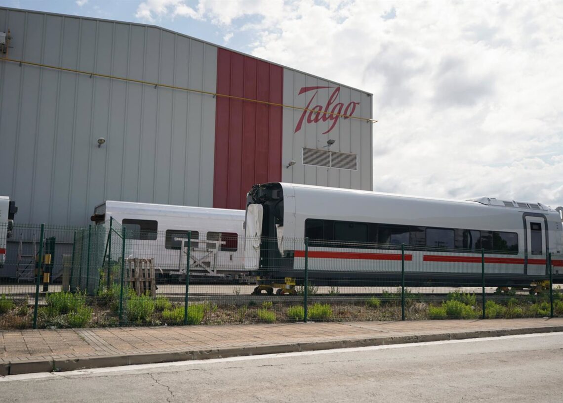 Archivo - Fachada de la planta de Talgo, a 29 de agosto de 2024, en Rivabellosa, ÁlavaIñaki Berasaluce - Europa Press - Archivo