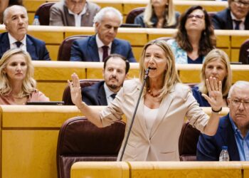 La portavoz del PP en el Senado, Alicia García, durante una sesión de control al Gobierno en el Senado, a 16 de septiembre de 2025, en Madrid (España).Carlos Luján - Europa Press