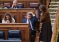 El presidente del PP, Alberto Núñez Feijóo (c), durante una sesión plenaria en el Congreso de los Diputados, a 23 de septiembre de 2025, en Madrid (España).Gustavo Valiente - Europa Press