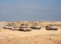 Carros de combate israelíes en la Franja de GazaFUERZAS ARMADAS DE ISRAEL