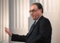 Archivo - 01 July 2021, United Kingdom, London: Bank of England Governor Andrew Bailey speaks at the Financial and Professional Services Address, previously known as the Bankers dinner, at Mansion House. Photo: Stefan Rousseau/PA Wire/dpaStefan Rousseau/PA Wire/dpa - Archivo