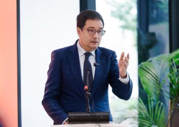 El ministro para la Transformación Digital y de la Función Pública, Óscar López, durante el acto de inauguración institucional del nuevo Hub Tecnológico de ING, a 13 de octubre de 2025, en Madrid (España).Carlos Luján - Europa Press