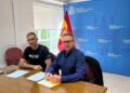 El responsable del Vacuno de Carne de COAG, Joaquín Gargallo, y el representante de Jarc en COAG y responsable de ganaderías de COAG, Jaume Bernis.JARC