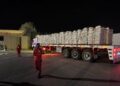 Camión con ayuda humanitaria en el paso de Rafá, entre Egipto y la Franja de GazaEuropa Press/Contacto/Ali Mostafa