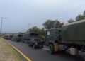 Convoy militarizado con ayuda humanitaria hacia Imbabura (Ecuador)MINISTERIO DEL INTERIOR DE ECUADOR