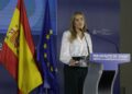 La vicepresidenta tercera y ministra para la Transición Ecológica y el Reto Demográfico, Sara Aagesen, inaugura la Convención del Pacto de Estado frente a la Emergencia Climática, en La Térmica Cultural y la Fábrica de la Luz, a 13 de octubre de 2025, en Fernando Otero - Europa Press