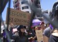 Archivo - Una pancarta contra la represión de protestas en Ecuador, en la ciudad de QuitoEuropa Press/Contacto/Veronica Lombeida