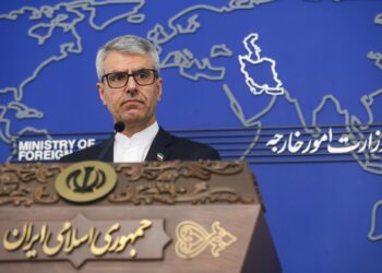 El portavoz del Ministerio de Exteriores de Irán, Esmaeil Baqaei, durante una rueda de prensa en la capital, Teherán, el 13 de octubre de 2025 (archivo)Europa Press/Contacto/Foad Ashtari