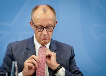 09 October 2025, Berlin: German Chancellor Friedrich Merz, gives a press conference after the coalition committee in the Federal Chancellery. Photo: Kay Nietfeld/dpaKay Nietfeld/dpa