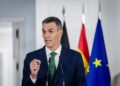 18 September 2025, Spain, Madrid: Spanish Prime Minister Pedro Sanchez holds a press conference following a joint meeting with German Chancellor Friedrich Merz. Photo: Kay Nietfeld/dpaKay Nietfeld/dpa