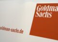 Archivo - FILED - 26 September 2007, Bavaria, Munich: The logo of financial services provider Goldman Sachs pictured during the 10th Investment Congress of the DAB Bank at the Sheraton Hotel. Goldman Sachs reported that net earnings for the fourth quarterTobias Hase/dpa - Archivo