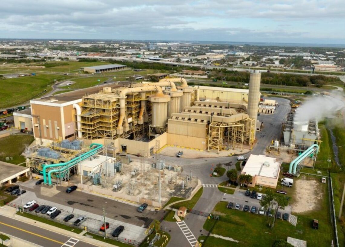 Vista aerea de la planta de Pinellas CountyFCC