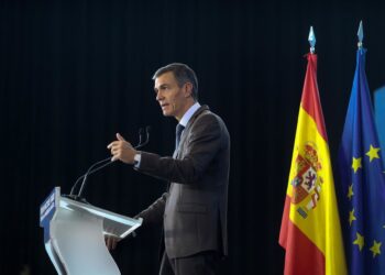El presidente del Gobierno, Pedro Sánchez, interviene en la Convención por un Pacto de Estado frente a la Emergencia Climática en Ponferrada (León).Carlos Castro - Europa Press