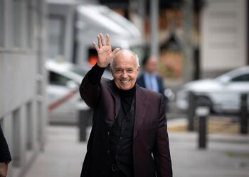 Archivo - El productor televisivo José Luis Moreno, a su llegada a la Audiencia Nacional, a 3 de marzo de 2025, en Madrid (España).Diego Radamés - Europa Press - Archivo