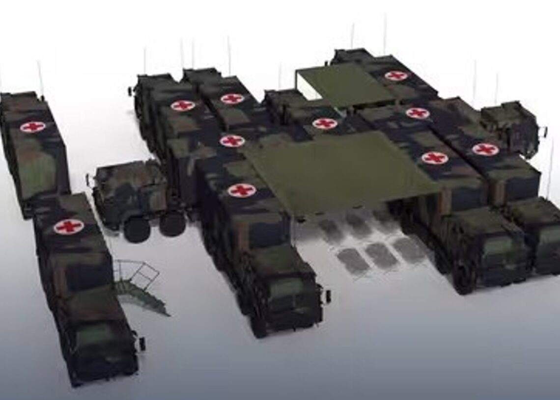 Una instalación médica blindada de RheinmetallRHEINMETALL