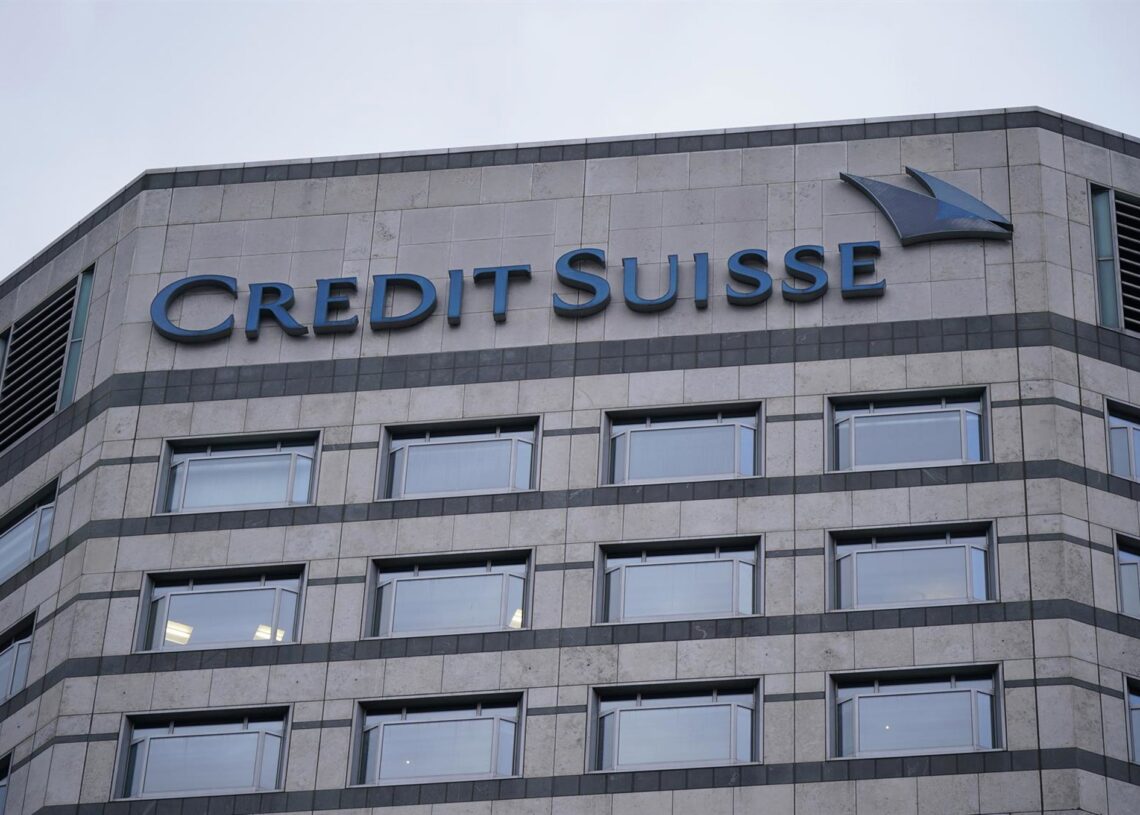 Archivo - 19 March 2023, United Kingdom, London: A view of the Credit Suisse UK offices in Canary Wharf. Swiss banking giant UBS is acquiring its ailing smaller rival Credit Suisse in an emergency rescue deal, with the historic mega-merger getting the supYui Mok/Pa Wire/Dpa - Archivo
