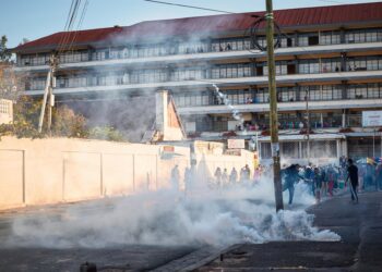 Imagen de archivo de manifestaciones antigubernamentales en la capital de Madagascar, AntananarivoEuropa Press/Contacto/iAko Randrianarivelo