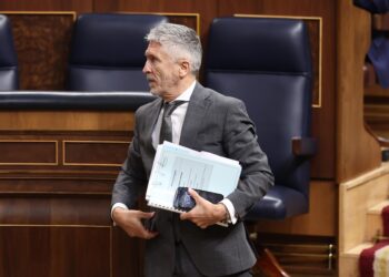 El ministro del Interior, Fernando Grande-Marlaska, a su salida de una sesión de control al GobiernoEduardo Parra - Europa Press