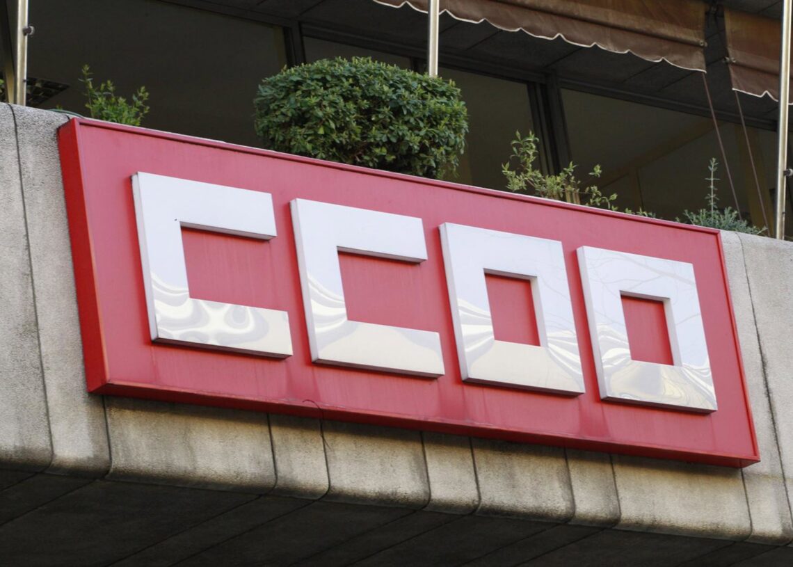 Archivo - Sede CCOO, logo de Comisiones Obreras, edificio, edificios CCOO, fachada de Comisiones Obreras, cartel CCOOEUROPA PRESS - Archivo
