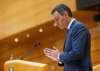 Archivo - El presidente del Gobierno Pedro Sánchez, interviene en el Senado.Eduardo Parra - Europa Press - Archivo