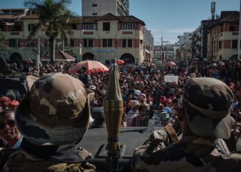 Militares de una unidad de élite del Ejército de Madagascar en la capital, Antananarivo, tras el anuncio sobre el derrocamiento del presidente, Andry Rajoelina (archivo)Europa Press/Contacto/iAko Randrianarivelo