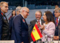 La ministra de Defensa, Margarita Robles, durante una reunión del Consejo del Atlántico Norte, a 15 de octubre de 2025, en Bruselas (Bélgica).  Ministerio de Defensa