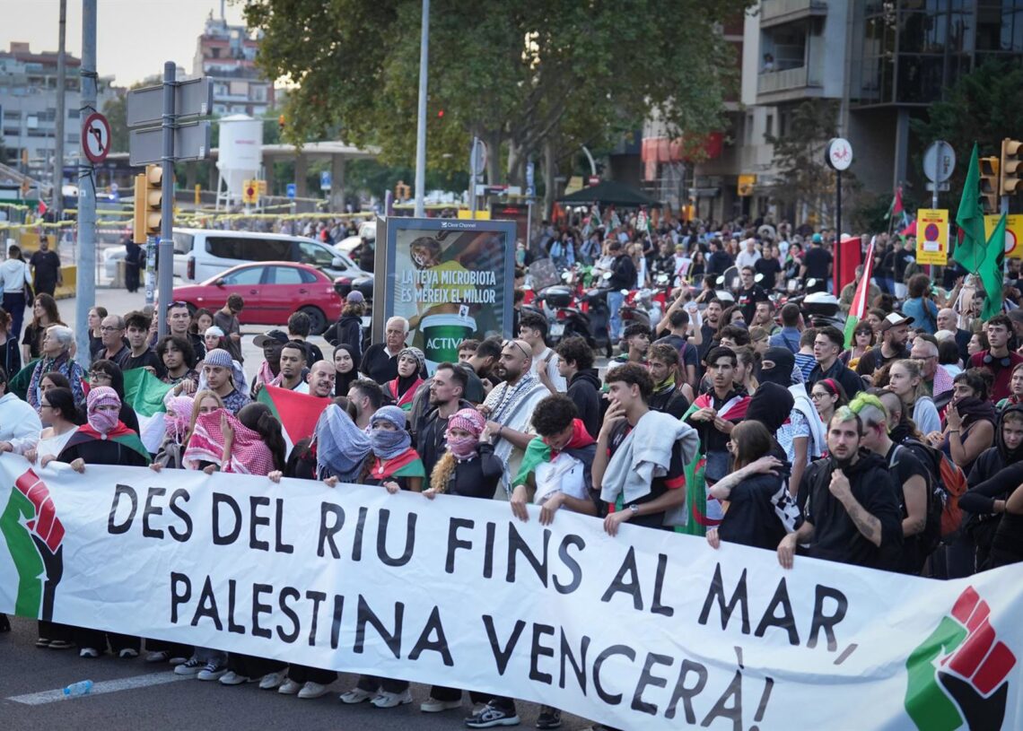Manifestación en favor de Palestina.DAVID ZORRAKINO