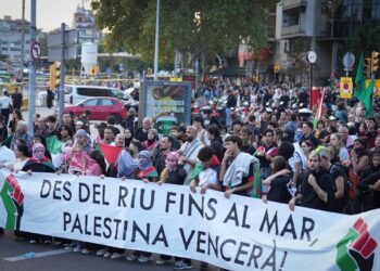 Manifestación en favor de Palestina.DAVID ZORRAKINO