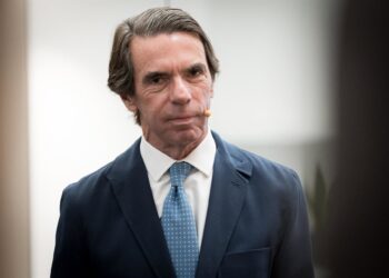 El expresidente del Gobierno y presidente de FAES, José María Aznar, inaugura el Campus FAES 2025: Europa y el futuro del vínculo atlántico, en el Espacio Bertelsmann, a 17 de septiembre de 2025, en Madrid (España). Diego Radamés - Europa Press