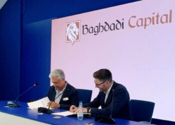 El presidente de Baghdadi Capital, Baihas Baghdadi, y el consejero delegado de Teybridge Capital, Dylan Martin.Europa Press