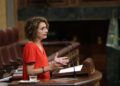 La vicepresidenta primera y ministra de Hacienda, María Jesús Montero, interviene en una sesión plenariaMarta Fernández - Europa Press