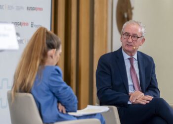 El presidente de OMC, Tomás Cobo, durante el 'Foro Profesiones Sanitarias: La profesión médica en España', en el Hotel Hesperia Madrid , a 16 de octubre de 2025, en Madrid (España).Alberto Ortega - Europa Press