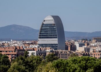 Sede del BBVA en Madrid, a 3 de octubre de 2025, en Madrid (España).Ricardo Rubio - Europa Press
