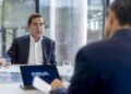 El presidente del BBVA, Carlos Torres Vila, durante una entrevista para Europa Press, en el edificio ‘La Vela’, en la ciudad del BBVA, a 8 de octubre de 2025, en Madrid (España). Alberto Ortega - Europa Press