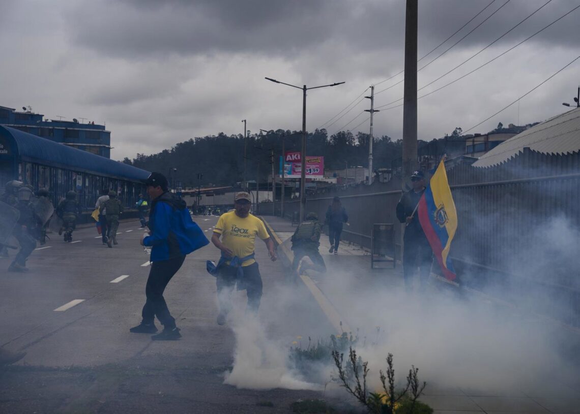 Protestas antigubernamentales en Quito, EcuadorEuropa Press/Contacto/Veronica Lombeida