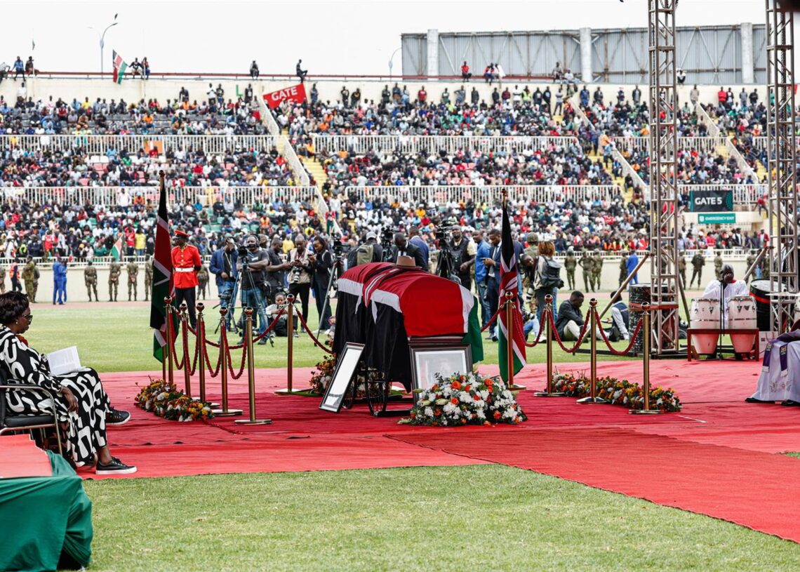 Imagen de archivo del funeral de Estado por el ex primer ministro keniano Raila Odinga en Nairobi Europa Press/Contacto/Boniface Muthoni