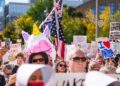 Manifestantes en la convocatoria No Kings en Washington DC.Europa Press/Contacto/Holden Smith