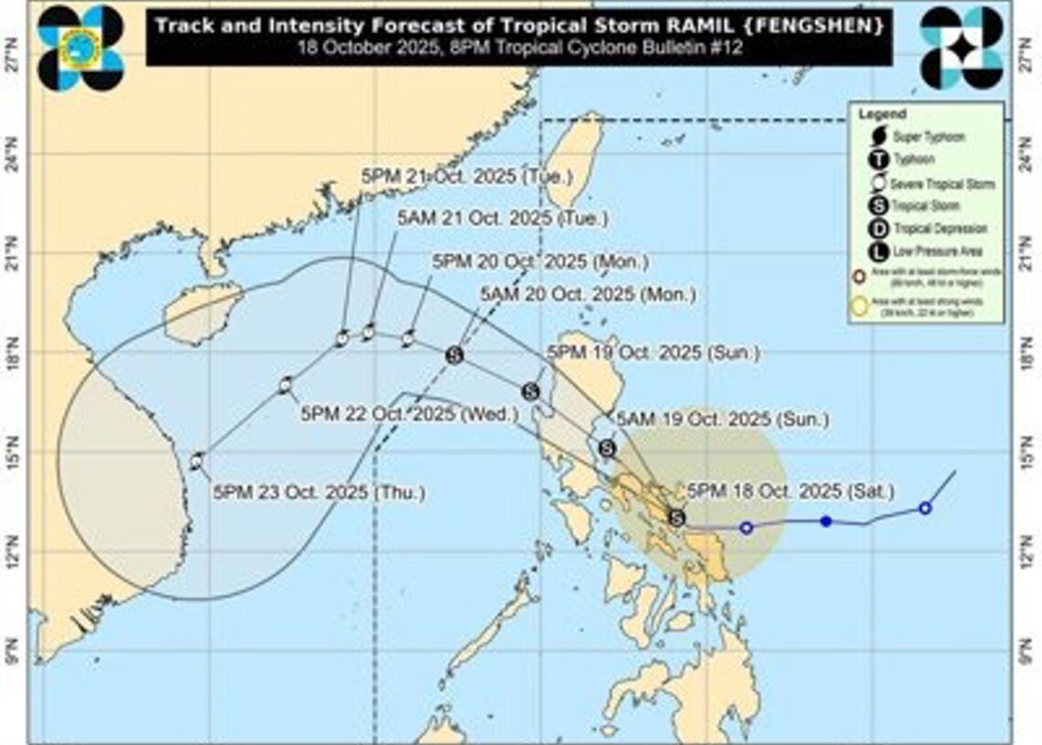Tormenta 'Ramil' en FilipinasPAGASA