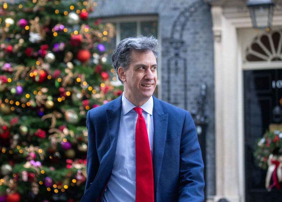 Archivo - El ministro de Energia británico, Ed MilibandEuropa Press/Contacto/Tayfun Salci - Archivo
