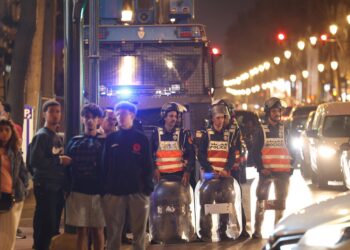Despliegue de las fuerzas de seguridad marroquíes en Rabat por las protestas juvenilesHuo Jing / Xinhua News / ContactoPhoto