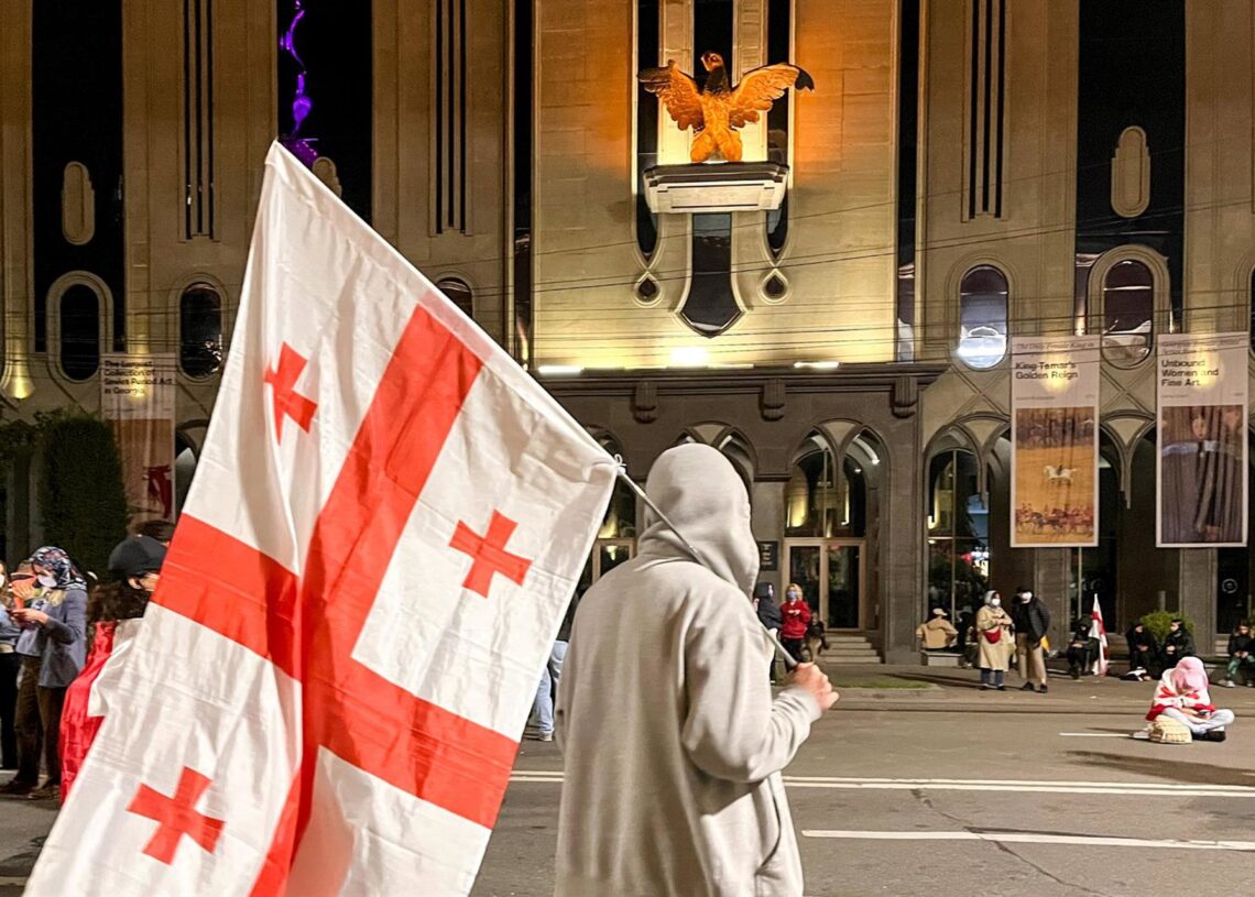 Imagen de archivo de protestas en Tíflis, la capital de Georgia Europa Press/Contacto/Mikhail Yegikov