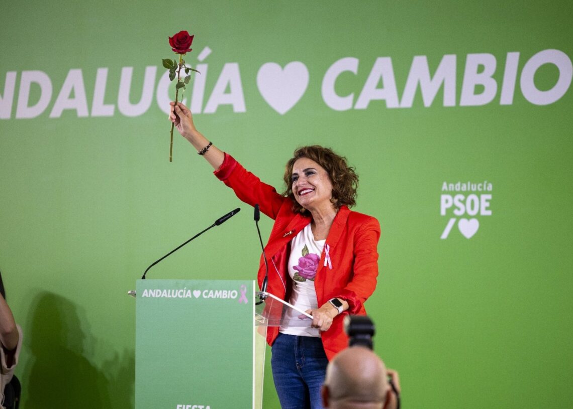 La secretaria general del PSOE de Andalucía y candidata a la Presidencia de la Junta de Andalucía, María Jesús Montero.PSOE-A